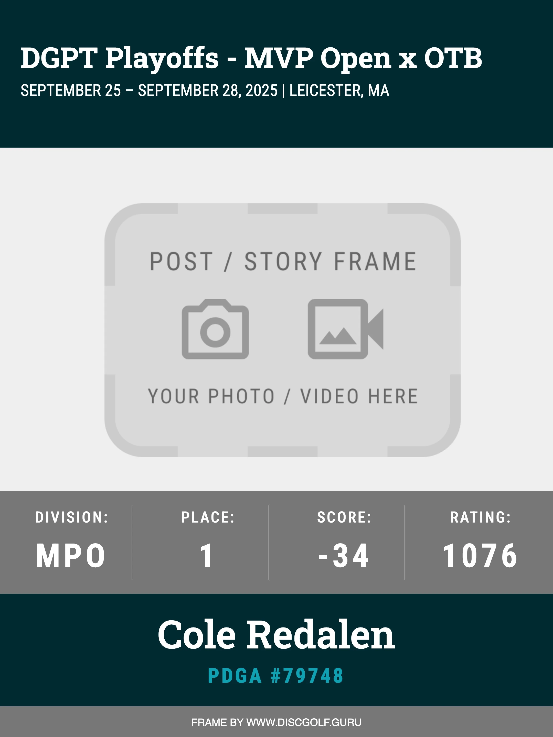Event card export example